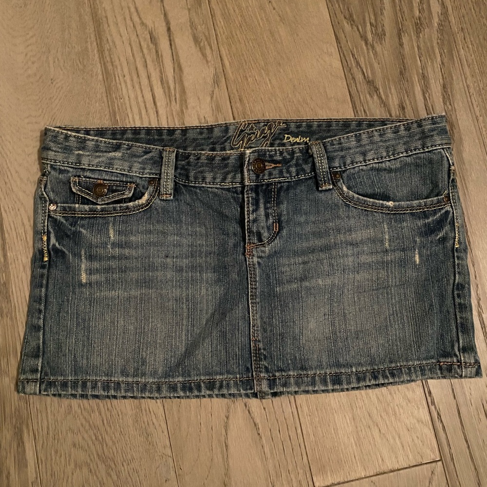 Garage Blue Casual denim Mini Skirt